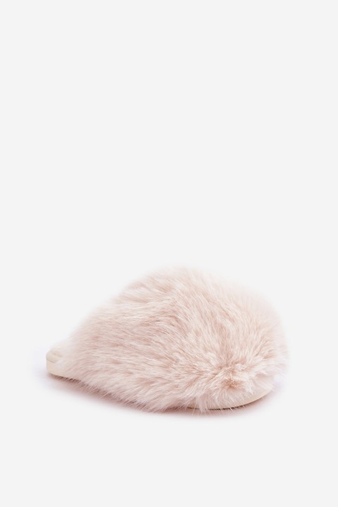 Women's Fuzzy Slippers Light Beige Wladisa