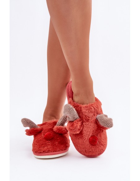 Moteriškos vilnos šlepetės su elnio motyvais Coral Sennalith