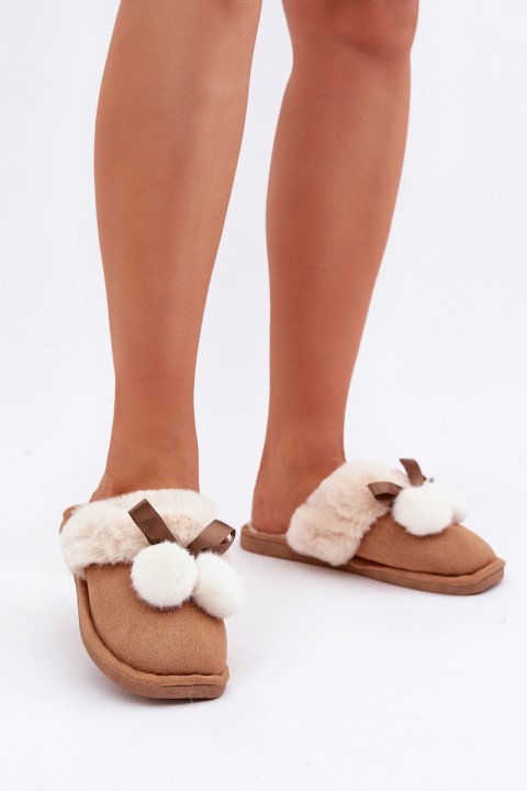 Women's Slippers With Fur Camel Nartani