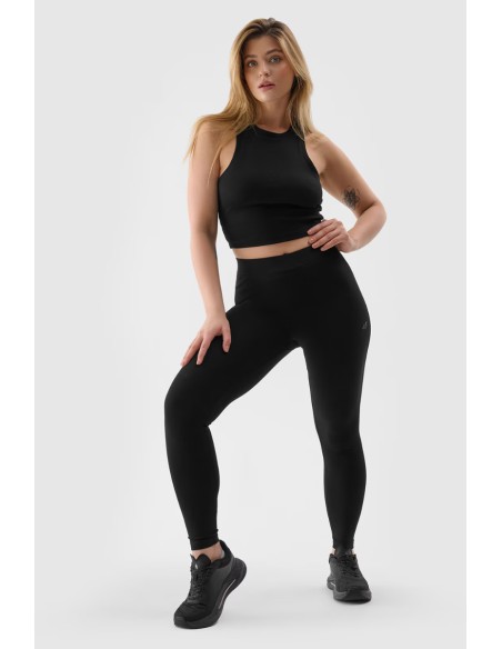 Womens Knitted Leggings Black 4FWMM00TTIGF195-20S