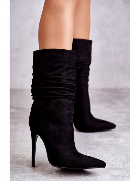 Women's Wrinkled Boots Boots black Laguna