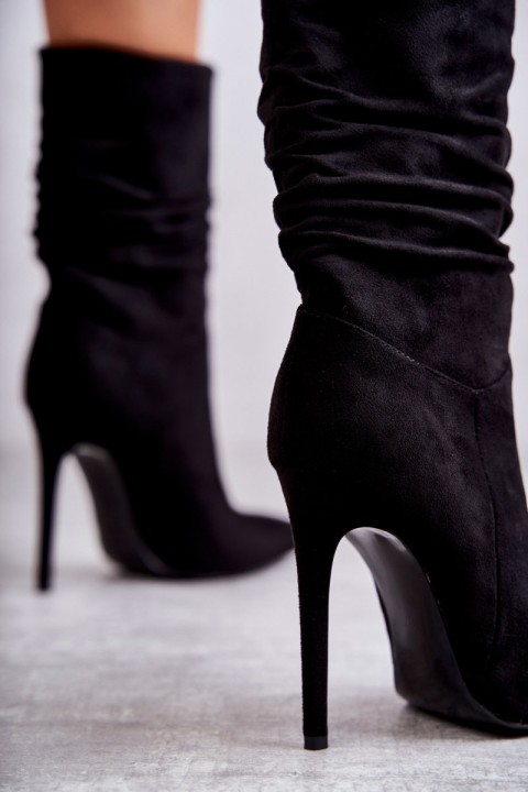 Women's Wrinkled Boots Boots black Laguna