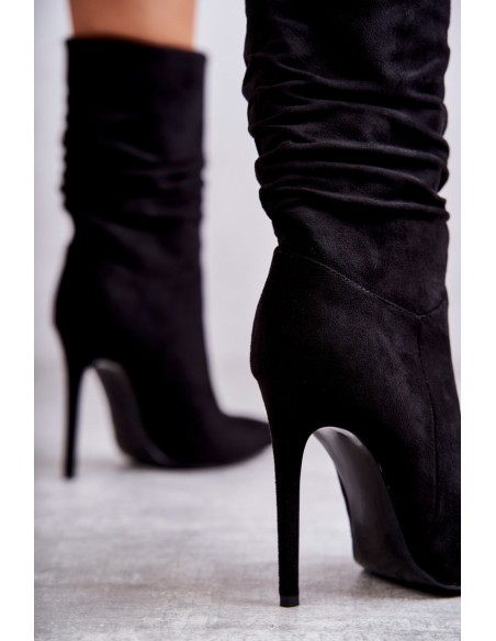 Women's Wrinkled Boots Boots black Laguna