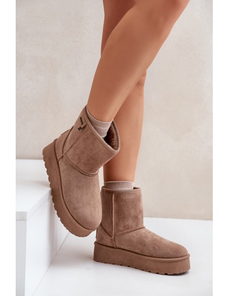 Moteriški sniego batai ant platformos Big Star OO274A097 Beige