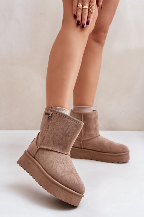Moteriški sniego batai ant platformos Big Star OO274A097 Beige