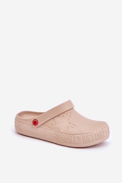 Women's Lightweight Slippers Big Star II275008 Beige 2