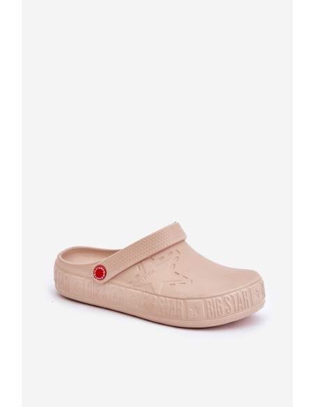 Women's Lightweight Slippers Big Star II275008 Beige