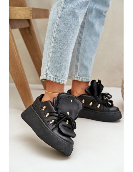 Women's Sneakers On Platform Black Dolistana