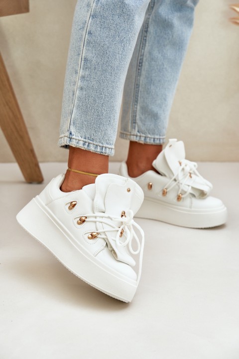 Women's Platform Sneakers White Dolistana