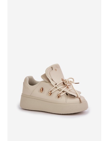 Women's Sneakers On Platform Beige Dolistana