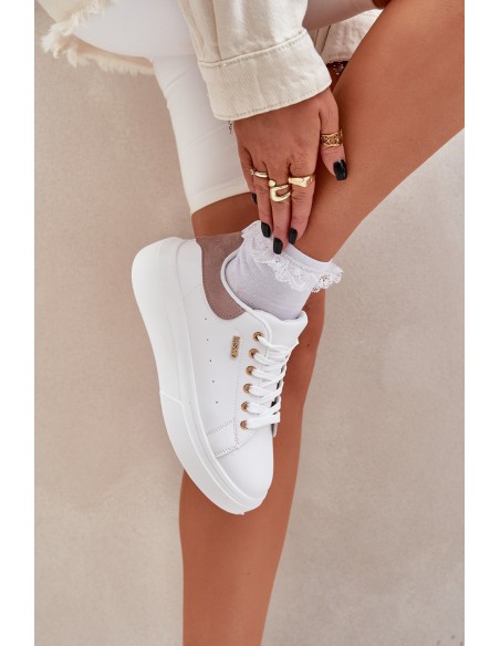 Women's Platform Sneakers Eco Leather White Lelandine