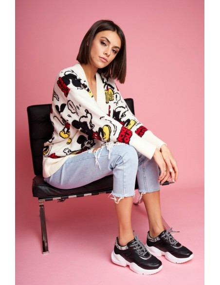 Sportiniai moteriški batai su gyvatės odos raštu