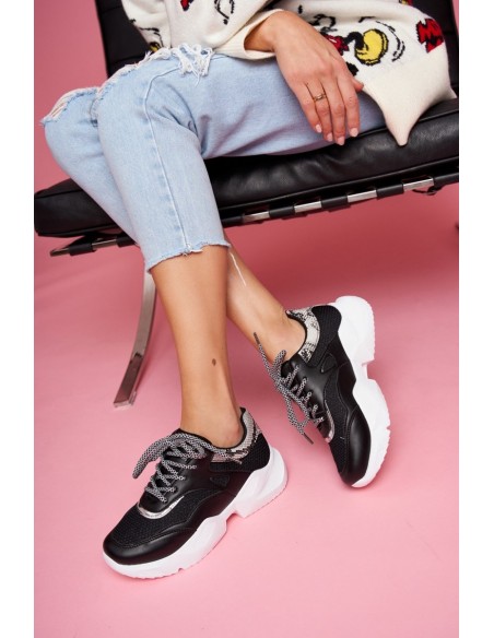 Sports Women's Snake Shoes Black Giselle