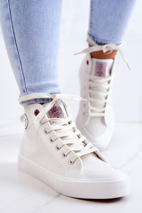 Women's High Sneakers Cross Jeans JJ2R4056C White