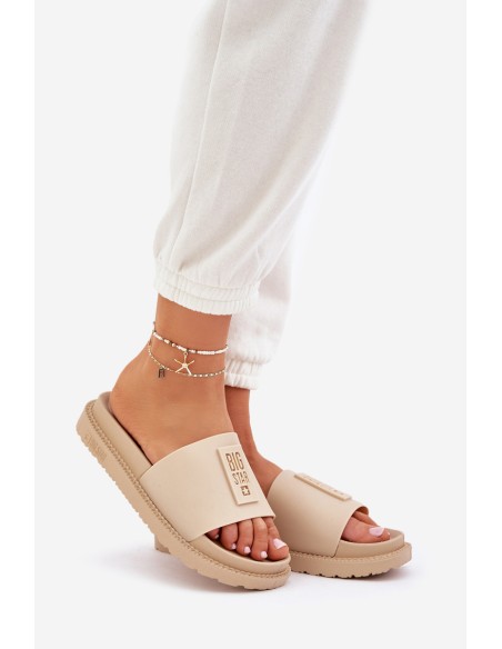 Ladies Slippers Big Star LL274A210 Beige