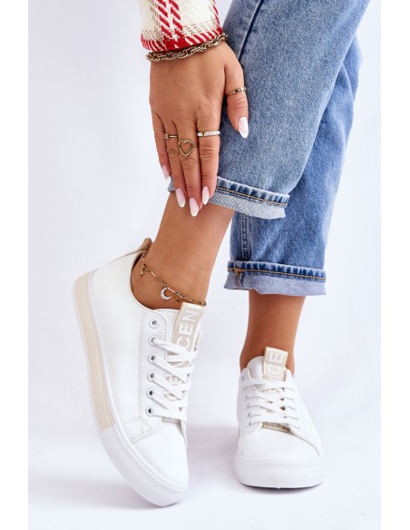 Women's Sneakers Classic White-Beige Ville