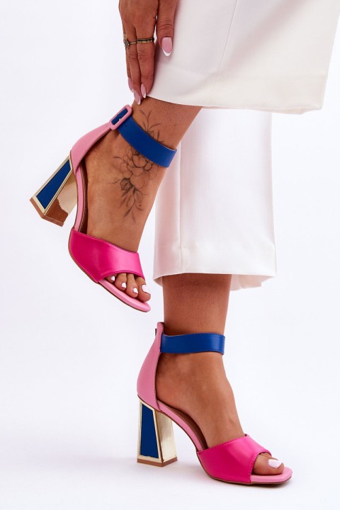 Elegant High Heel Sandals Pink-Blue Sorel