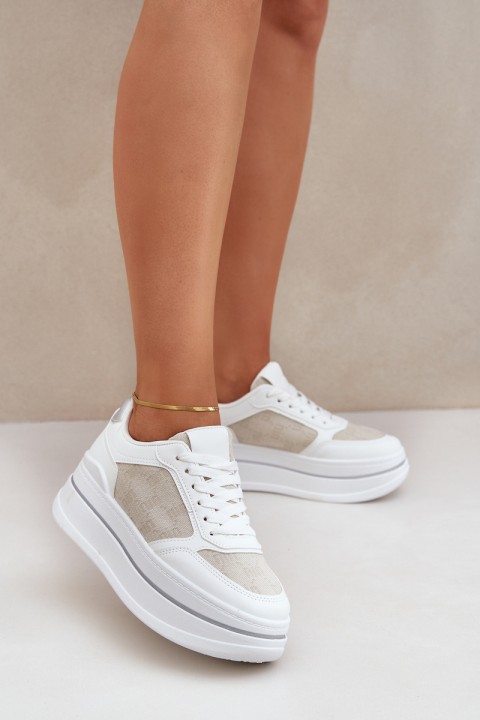 Women's Patterned Sneakers White Fenarra