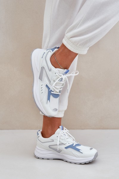 Moteriški sportiniai bateliai Big Star NN274A094 HI-POLY SYSTEM Balta-mėlyna