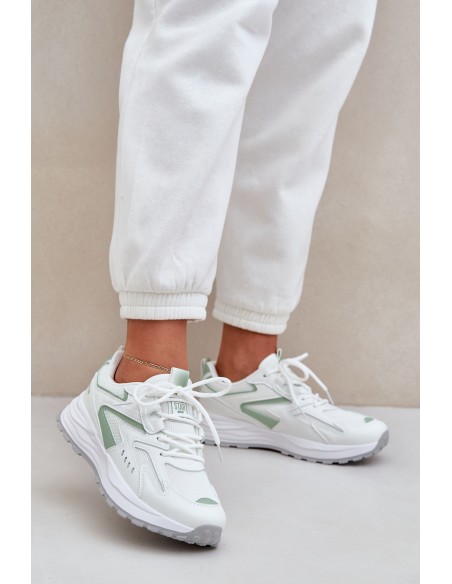 Ladies Sports Shoes Big Star NN274A095 HI-POLY SYSTEM White-Green