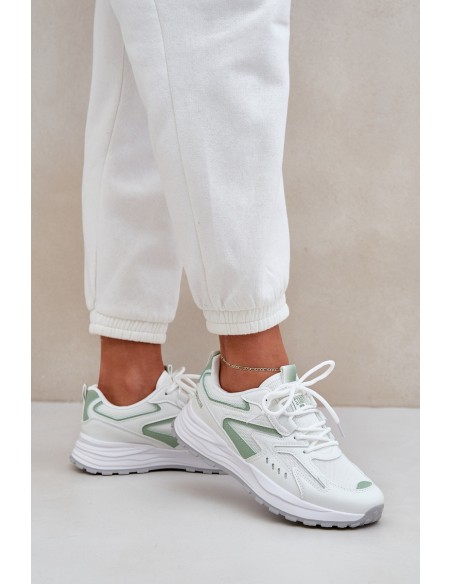 Ladies Sports Shoes Big Star NN274A095 HI-POLY SYSTEM White-Green