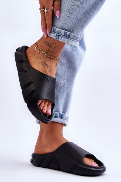 Moteriškos Big Star šlepetės LL274594 juodos