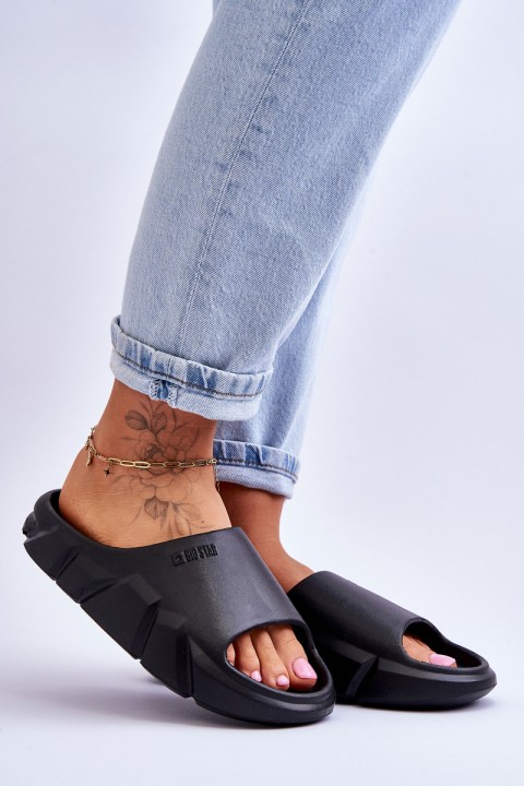 Moteriškos Big Star šlepetės LL274594 juodos