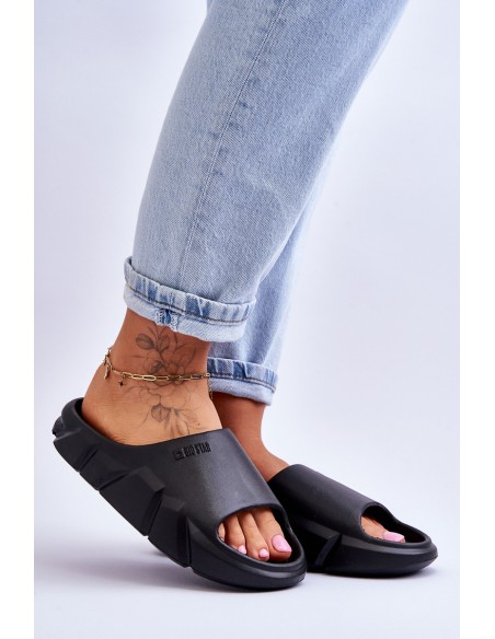 Women's Light Foam Big Star Slippers LL274594 Black