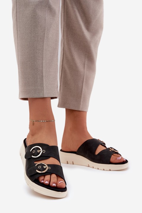 Women's Platform and Wedge Sandals Black Vimarils