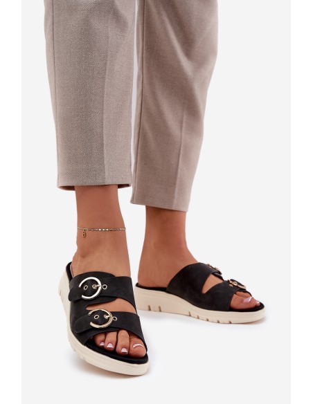 Women's Platform and Wedge Sandals Black Vimarils