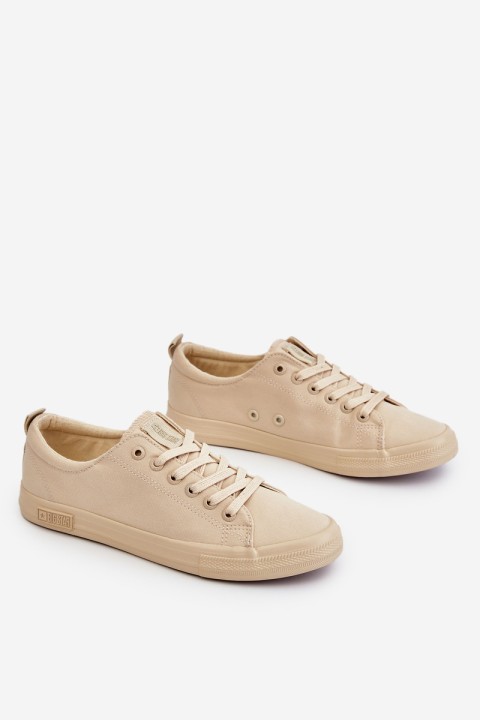 Women's Smooth Low Sneakers Big Star LL274061 Beige