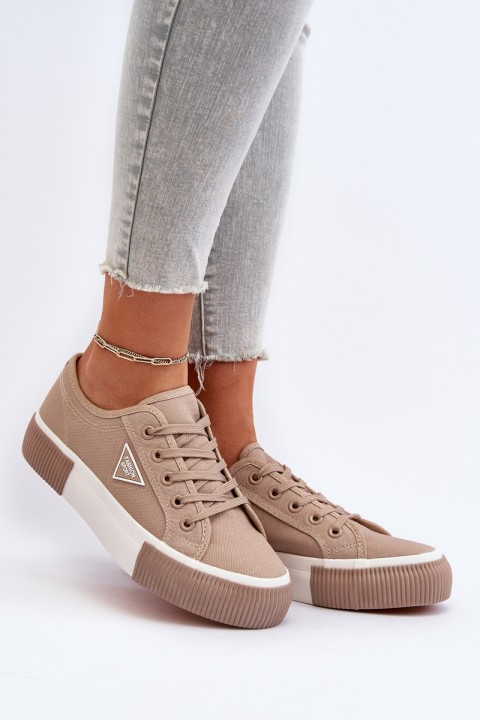 Low Women's Trainers Beige Enalae