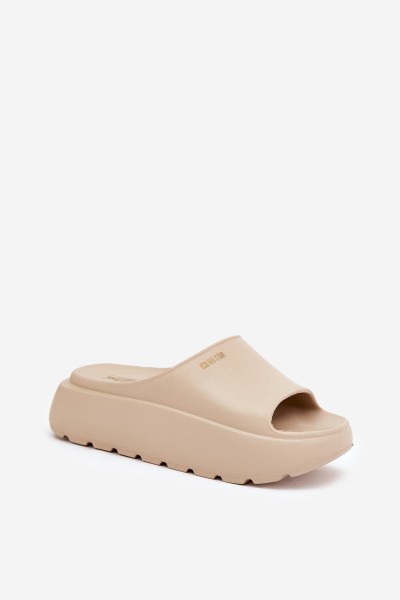 Women Foam Slippers On Platform Big Star RR274A569 Beige 2