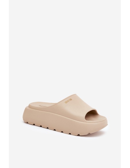 Women Foam Slippers On Platform Big Star RR274A569 Beige
