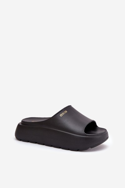 Ladies Foam Slippers On Platform Big Star RR274A567 Black 2