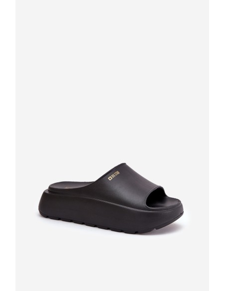 Ladies Foam Slippers On Platform Big Star RR274A567 Black