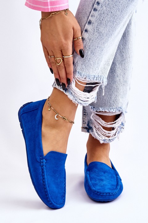 Women s Loafers Suede Blue Morreno