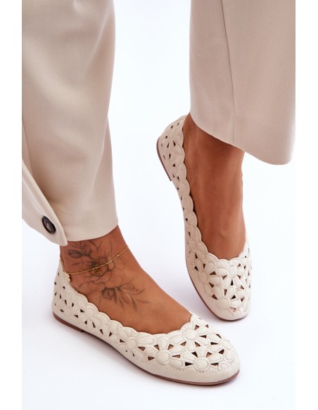 Women's Glittery Lace-Ups Beige Visionary