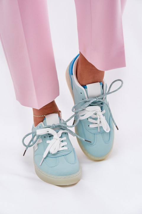 Žemi moteriški sportiniai bateliai su leopardo raštu, mėtų Zelevelis