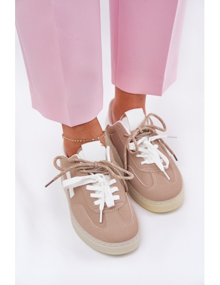 Low Women's Sports Shoes Beige Zelevelis