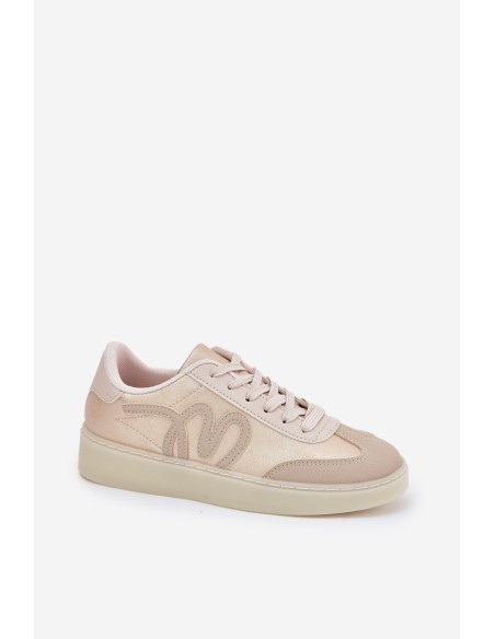 Low Women's Sports Shoes Made Of Eco Leather Beige Iladira