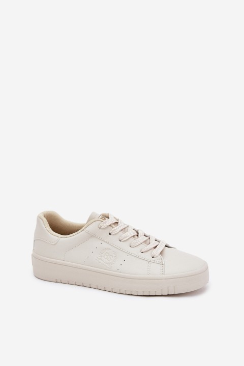 Low Women's Sneakers Made Of Eco Leather Big Star NN274578 Beige