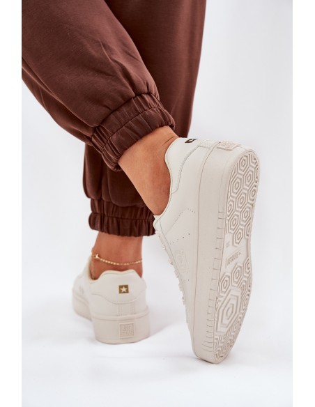 Low Women's Sneakers Made Of Eco Leather Big Star NN274578 Beige