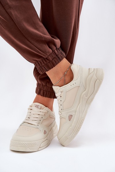 Ladies Sneakers Big Star NN274668 Beige