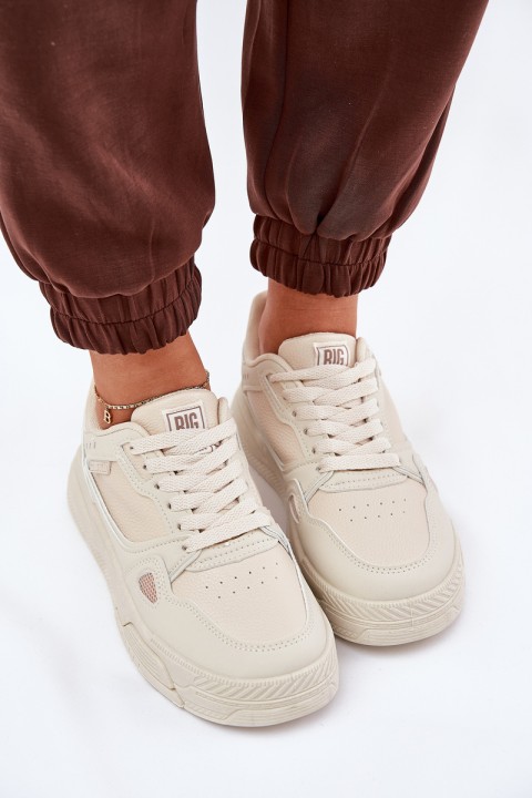 Ladies Sneakers Big Star NN274668 Beige