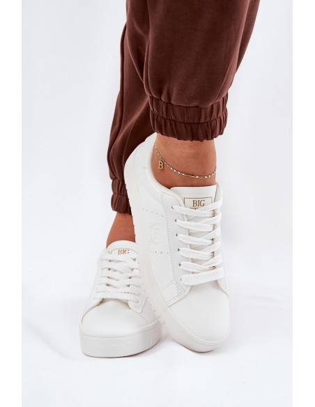 Low Women's Sneakers Made Of Eco Leather Big Star NN274577 White