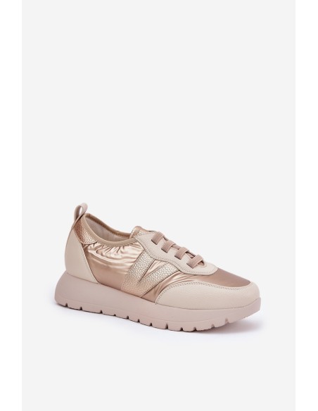 Women's Sports Shoes On Platform Vinceza 58510 Gold