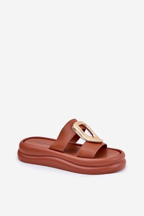 Moteriški basutės su auksine detale Camel Ularinea