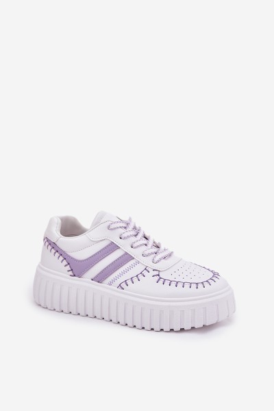 Ladies Sneakers On Platform Purple Ofenale 2