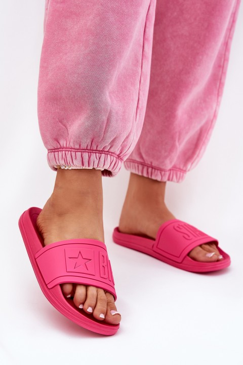 Ladies Slippers Big Star NN274A668 Fuchsia